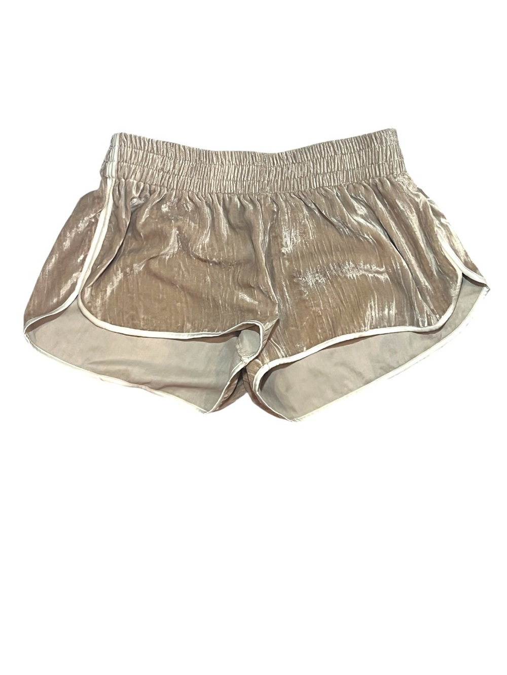 Lioness Honey Varsity Velvet Shorts